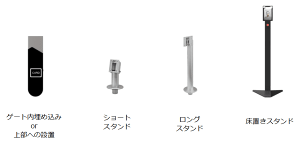 豊富な認証機設置方法